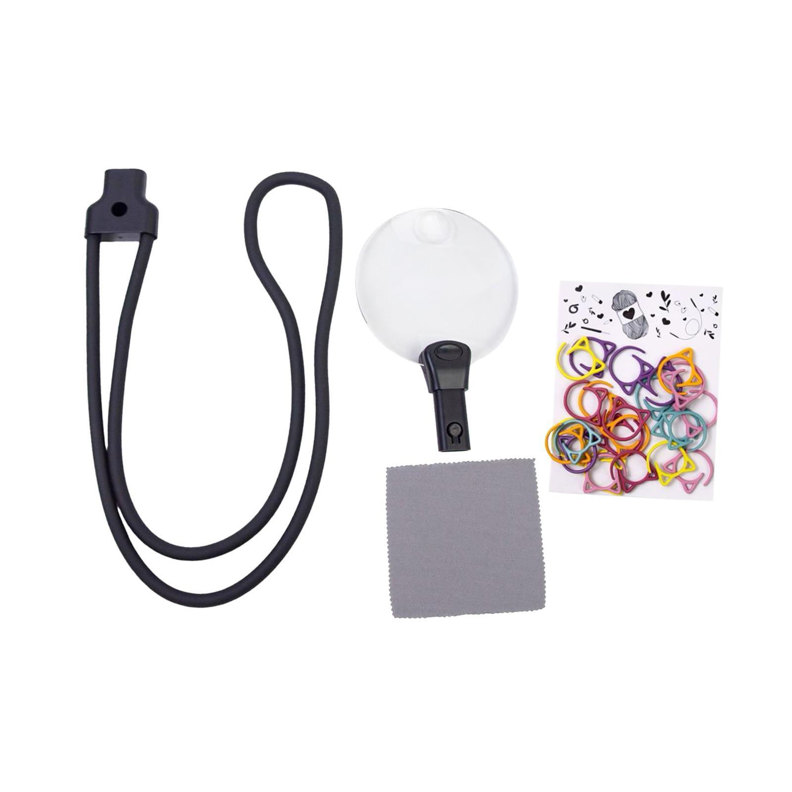 Magideal - Lupa Para El Cuello, Lupas Para , Herramienta De Asistencia Para Baja Visión, Lupas De Mano Fáciles De Usar Para Impresiones Pequeñas