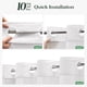 thumbnail image 3 of Juego de Cortina de Ducha Dynamene 183 × 191 cm Blanco sin Ganchos con Forro, 3 of 9