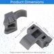 thumbnail image 4 of 55 piezas Clip Restrictor de Bisagra para Gabinete, Clips Limitadores de Ángulo de Puerta a 86° para Bisagras Ocultas Específicas, Clips de Restricción de Puerta de Gabinete de Nylon, 4 of 7