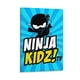 thumbnail image 1 of Ninja Kids Cuadro decorativo colgante - Arte de pared - Póster enmarcado - Decoración de pared - Regalos para familia, amigos y aficionados 20*30 cm, 1 of 6