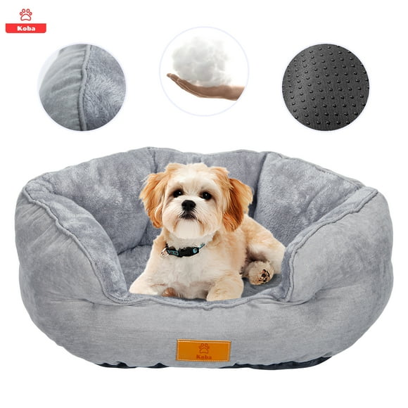 Cama Antiestres Para Perro Gato Con Cojin Reversible 60x53cm