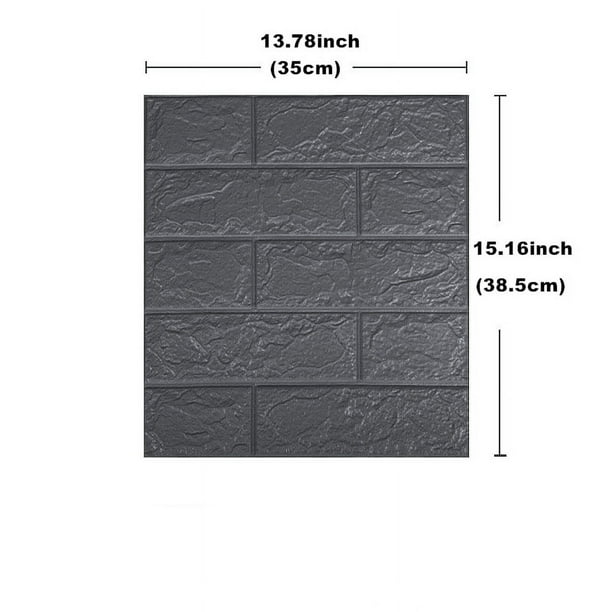 Transform Your Home with 3D Soft Brick Wall Stickers - Self-Adhesive, Waterproof and Mould Proof - Available in 5pcs/10pcs - Perfect for Room, Living Room, Bathroom, Kitchen and Bedding Room Decoratio