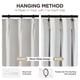 thumbnail image 3 of Cortinas Joydeco Pinch de lino plisado 100% opacas, 213 x 213 cm, 3 of 9