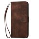 thumbnail image 2 of Funda Flip Premium Fibra de Carbono para iPhone 14 con Soporte y Cierre Marrón, 2 of 6