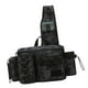 thumbnail image 5 of Bolsa de aparejos de pesca, riñonera de pesca, bolsa de hombro con soporte para caña, mochila de nailon, bolsa de pesca multifuncional para el pecho , Patrón negro talla L, 5 of 5