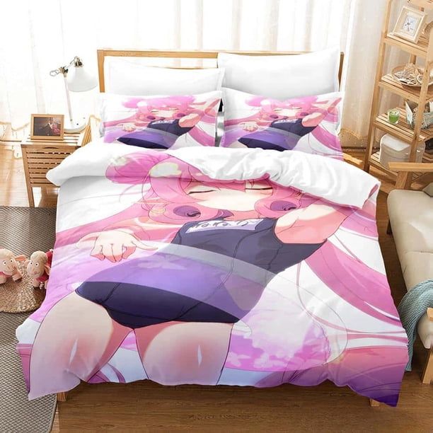 Anime Princess Connect! Re:Dive Neneka Bedding Set Single Twin Full Size Bed Set Adult Kid Bedroom Duvet cover sets Bed Sheets