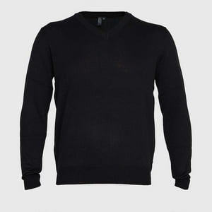 Jayson - Sweater Cuello V Unisex M/L Negro M