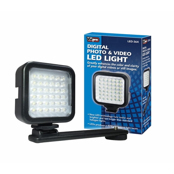 Luz LED para Foto y Video VidPro LED-36X 5600K Alcance de 10.5 m