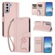 thumbnail image 2 of Funda Cartera Trébol para Samsung Galaxy S21 Plus con Ranuras Tarjetas y Carga Inalámbrica Rosa, 2 of 6