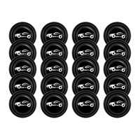 Magideal - 20 Piezas Universal Para Puerta De Coche, Junta Anticolisión, Almohadilla De Silicona, Protección De Aislamiento Acústico, Amortiguación De Absorción , 20 Con Signo