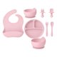 thumbnail image 1 of Set De Alimentación De Silicona Pom Pon Para Bebés Rosa Rosa Claro, 1 of 5