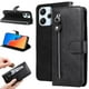 thumbnail image 4 of Funda con Cremallera para Xiaomi Poco M6 Pro 5G, Carcasa Cartera de Cuero PU con Soporte y Tarjetero, 4 of 6