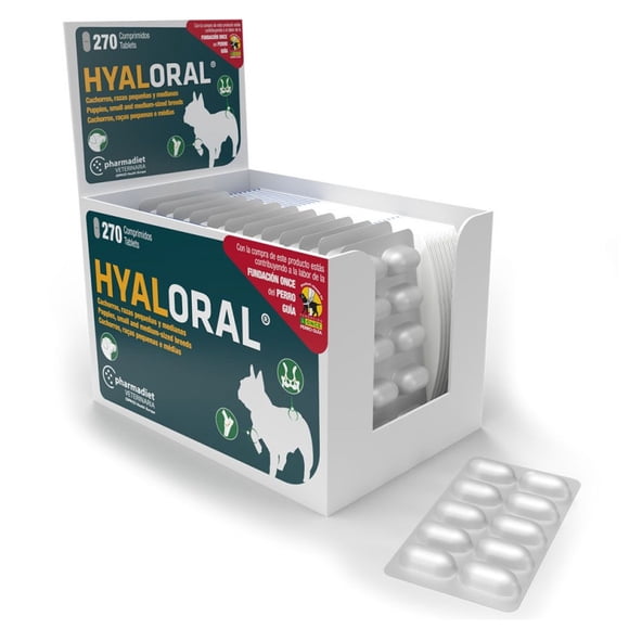 Hyaloral Raza Pequeña 10 comprimidos Blister