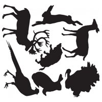 Rienda Libre Graphics - Decomural Woodland Animals Rabbit Deer Set Ws-33091