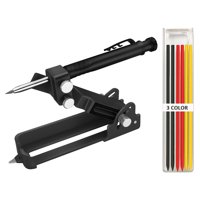 Magideal - Herramienta De Multifunción, Lápiz De Construcción, Herramienta De Con Lápiz De Agujero , Herramienta De Medición De Calibre , Negro