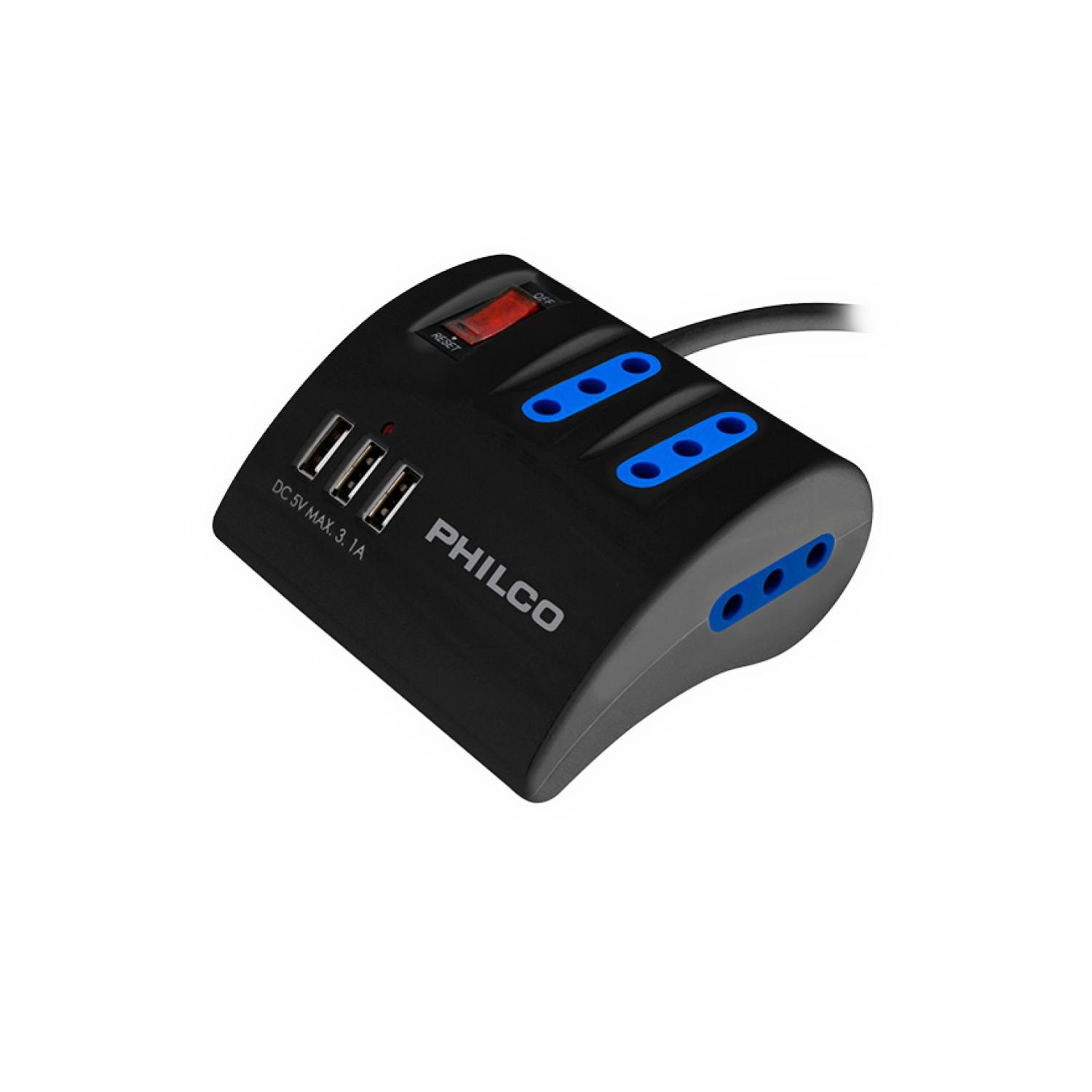 Philco - Alargador Extension De Escritorio Switch 1.5Mts Negro
