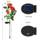 thumbnail image 4 of Luces solares para jardín, decoración navideña, luces solares con rosas y 6 rosas, impermeables, para jardín, patio, camino, paquete de 2, 4 of 6