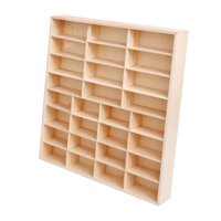 Magideal - Estante De Exhibición De Automóviles A Escala 1/64, Vitrina De Exhibición De Figuras, Vitrina De Exhibición De Miniaturas Multifunción Para El Hogar, 28 Cuadrículas