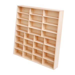 Magideal - Estante De Exhibición De Automóviles A Escala 1/64, Vitrina De Exhibición De Figuras, Vitrina De Exhibición De Miniaturas Multifunción Para El Hogar, 28 Cuadrículas