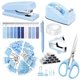 thumbnail image 1 of Set de accesorios de oficina suniya de 9 piezas en azul, 1 of 7
