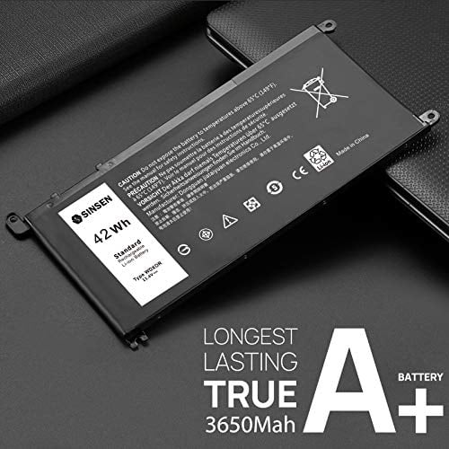 Sustitución de batería SINSEN WDX0R 42WH WDXOR para Dell Inspiron 13 15 5000 7000 Series 5570 7579 7378 5567 5565 5379 5378 Latitude 3490 3590 3340 3400 3390 3500 3190 Vostro 5468 5568 Y3F7Y P69G 3CRH