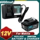 thumbnail image 1 of 1pack 6000mAh Makita 12v Max CXT Batería Li-ion +cargador Dc10wd set Reemplazo para BL1016 BL1015 BL1020B Reemplazo para Makita Tool DF031D DF0331D TD110D JR103D JR105D HSS01D MP100DZ HP332D DC10SB, 1 of 11