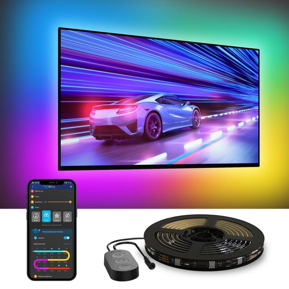 TV con retroiluminación LED Govee RGBIC para 70 a 80 pulgadas con Bluetooth