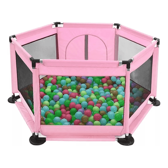 Corral De Seguridad Hexagonal Para Niños+10 Bola