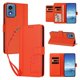 thumbnail image 2 of Funda Cartera Trébol para Motorola Moto G 2024 5G con Ranuras Tarjetas y Carga Inalámbrica Naranja, 2 of 6