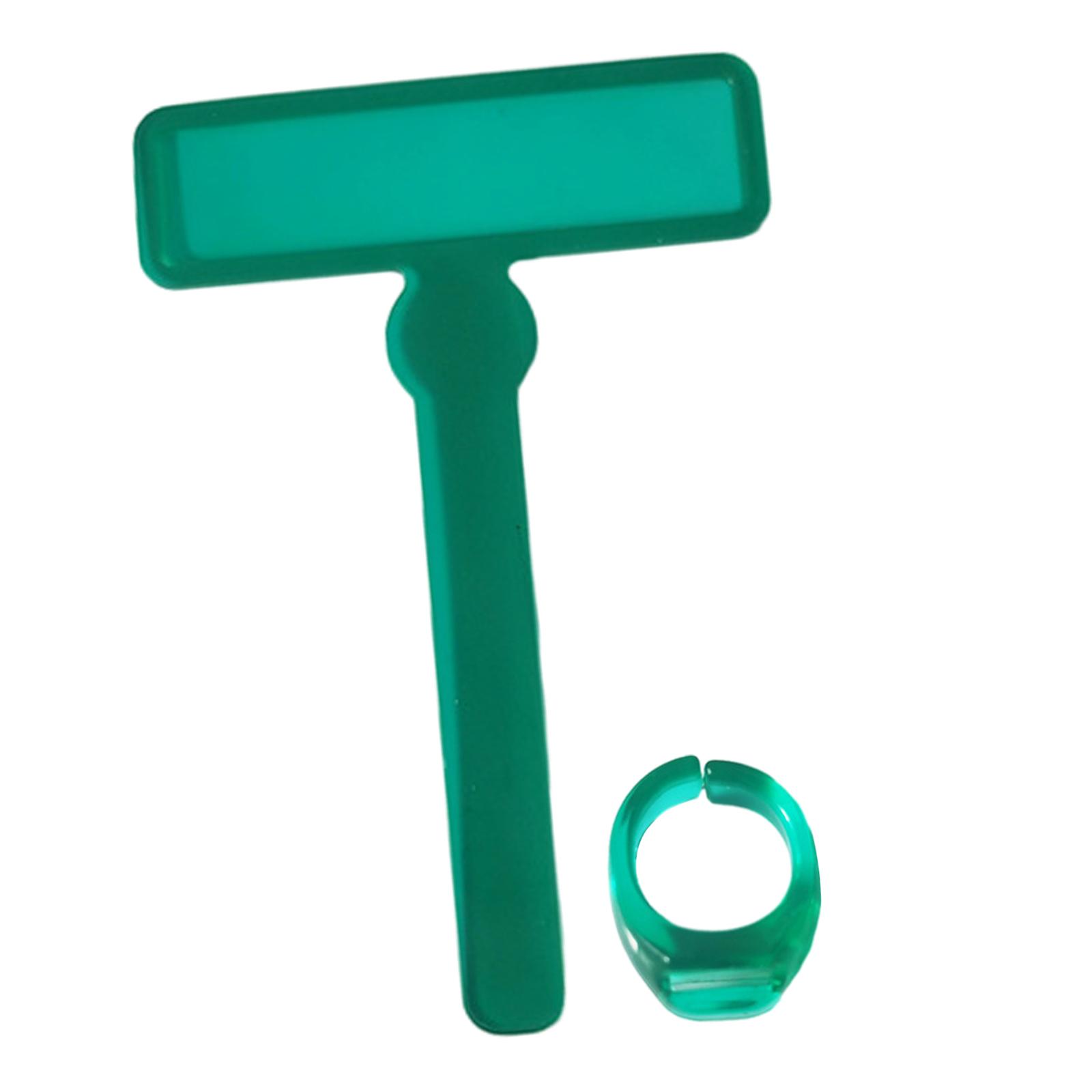 Magideal - Herramientas Para Dislexia Para Niños, Tiras De Lectura Guiadas, Herramientas, Tiras Superpuestas De Resaltador De Colores Con Anillos Para Los Dedos Verde