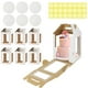 thumbnail image 1 of Paquete de 6 cajas altas para tartas con tablas para tartas de 25 x 25 x 30 cm, color blanco, 1 of 3