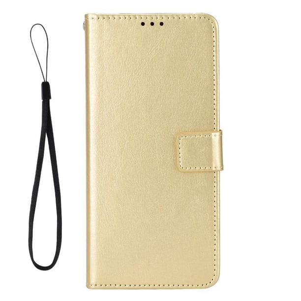 Funda tipo libro para Oukitel C61, cartera todo‑en‑uno, funda multifuncional con tarjetero y correa de muñeca desmontable