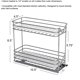 thumbnail image 3 of Estante para especias Household Essentials 26 cm plateado de 2 niveles, 3 of 9