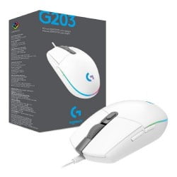 Logitech - Mouse Gamer G203 Blanco
