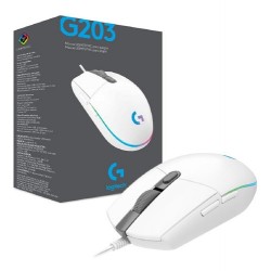 Logitech - Mouse Gamer G203 Blanco