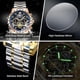 thumbnail image 5 of Explojoy Reloj de Negocios para Hombre Movimiento de Cuarzo Calendario de Tres Esferas Pantalla Luminosa Reloj de Pulsera Impermeable de 30 M, 5 of 10