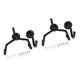 thumbnail image 5 of 2 Uds Gancho De Pared Universal Para Bajo De Guitarra Gancho De Seguridad Slatwall Negro Para Guitarra, 5 of 5