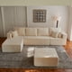 thumbnail image 1 of 133.86" Cloud Modular Sectional Sofa with 1 Ottoman,Modern Upholstered Couches, Comfort U Shaped Sofa for Living Room,Deep Seat Corner Couch ,No Assembly Required, 1 of 3