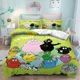 thumbnail image 1 of Barbapapa Duvet Cover Cartoon 3-Piece Set Children Cute Polyester Soft Breathable Comforter Animation Bedding Bed Sheets, 1 of 5