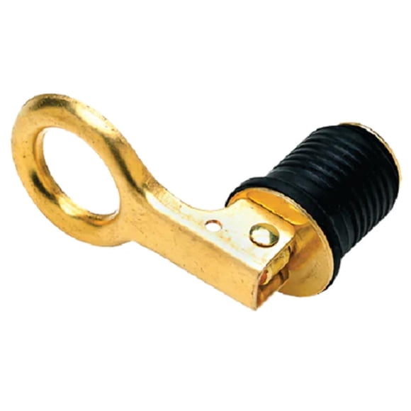 Tapón de drenaje Seachoice Snap-Lock de latón de 1-1/4 pulgadas