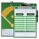 thumbnail image 1 of Portapapeles HIGHRAZON para entrenadores de béisbol, color verde, doble cara, 1 of 5