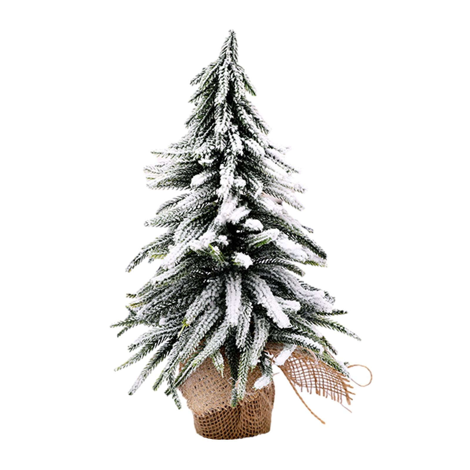 Magideal - De Navidad Artificial, Centro De Mesa De Pino, Vacaciones Rústicas, Nevado En Miniatura Para Oficina, Chimenea, Fiesta, Navidad, Año Nuevo 35cm