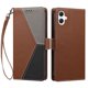 thumbnail image 3 of Cartera Plegable para Samsung Galaxy A07, PU Tricolor con Ranuras, Marrón, 3 of 6