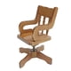 thumbnail image 3 of Silla De Escritorio Giratoria Para Casa De Muñecas A Escala 1:12, Decoración Del Hogar De Estilo Europeo De Madera, 3 of 5