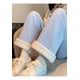 thumbnail image 4 of Pack 2 Pantalones Pierna Ancha Forro Polar Mujer Casuales, 4 of 10