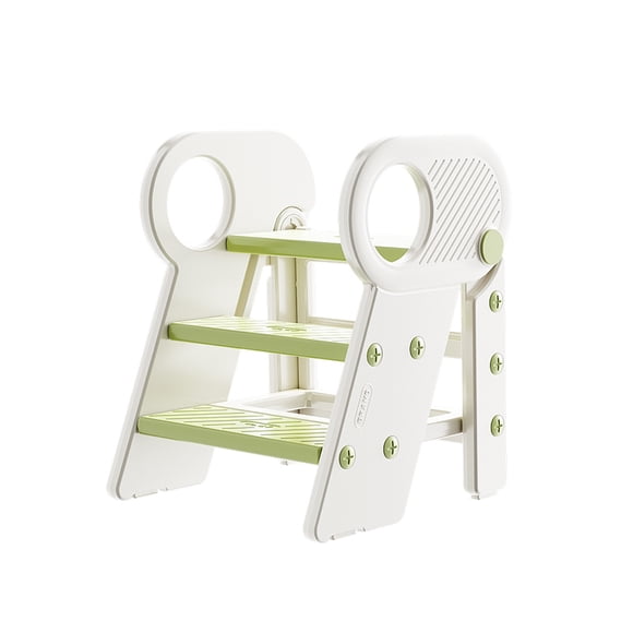 Taburete Escalera Infantil Plegable Banquito Antideslizante Verde
