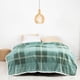 thumbnail image 1 of Frazada Polar-Sherpa Estampada King Tartan Verde, 1 of 3