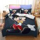 thumbnail image 1 of Mickey & Minnie Mouse quilt feather duvet cover pillowcase bedding set 3-Piece Bedding Set (1 Duvet Cover + 2 Pillow Shams), 1 of 5