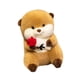 thumbnail image 5 of Capibara De Peluche Con Rosa, Juguete De Capibara Relleno Para Familia, Niñas, Niños, 5 of 5