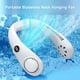 thumbnail image 2 of Ventilador portátil recargable sin aspas para colgar en el cuello, con 3 velocidades de viento ajustables, salida de aire de 360°, pantalla digital LED blanca, 2 of 7